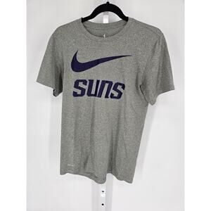 Nike Men's Gray Phoenix Suns NBA Athletic Cut Short Sleeve T-Shirt Size S